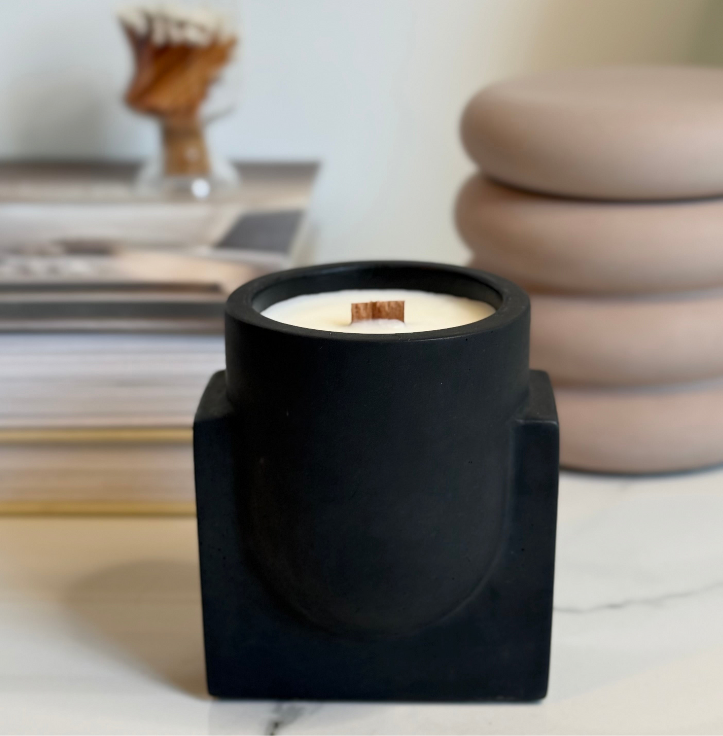 Minimalist Concrete Soy Wax Candle